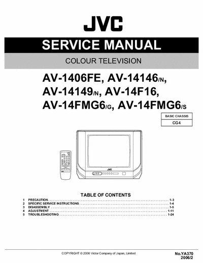 JVC JVC AV-1406FE JVC AV-1406FE chassis CG4